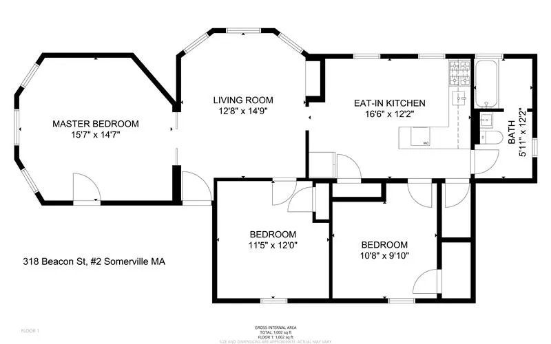 318 Beacon St, Ward Two