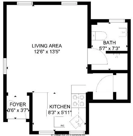 97 College Ave, Powder House Square