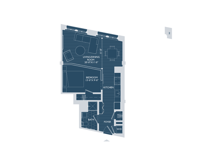 1 bed, 1 bath apartment for rent at 381 Congress St Unit 2, Seaport District