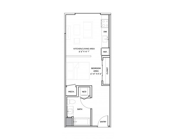 Studio bed, 1 bath apartment for rent at 32 Cambridge St Unit 34, Charlestown — photo 1 of 4
