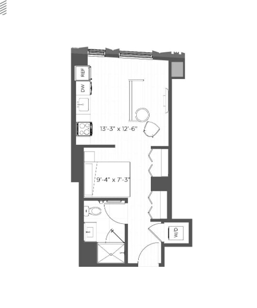 Studio bed, 1 bath apartment for rent at 50 Prospect St Unit S, Union Square
