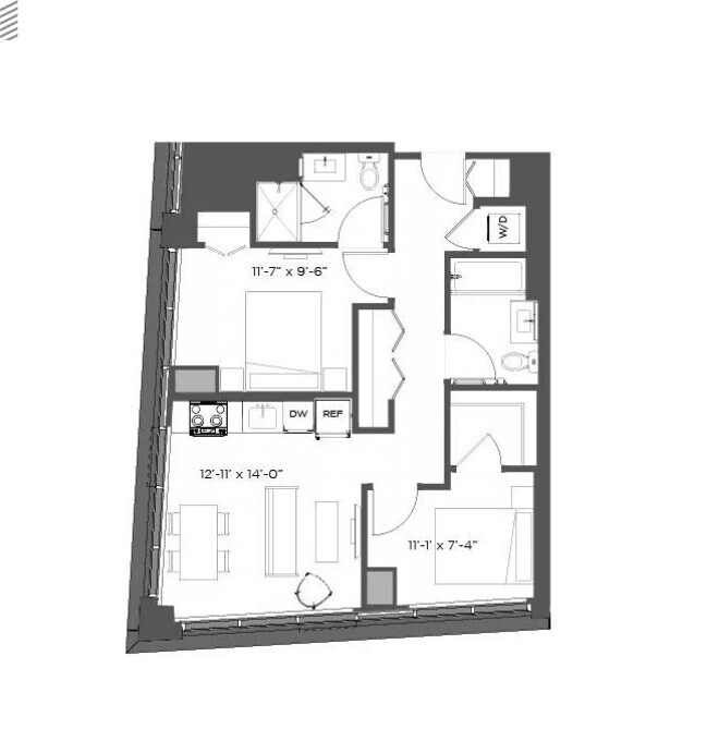 2 bed, 2 bath apartment for rent at 50 Prospect St Unit 22, Union Square — photo 3 of 15