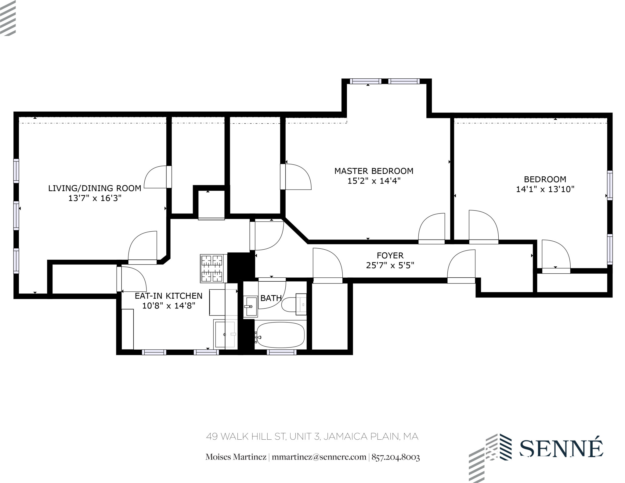 2 bed, 1 bath apartment for rent at 49 Walk Hill St Unit 3, Roslindale — photo 9 of 13