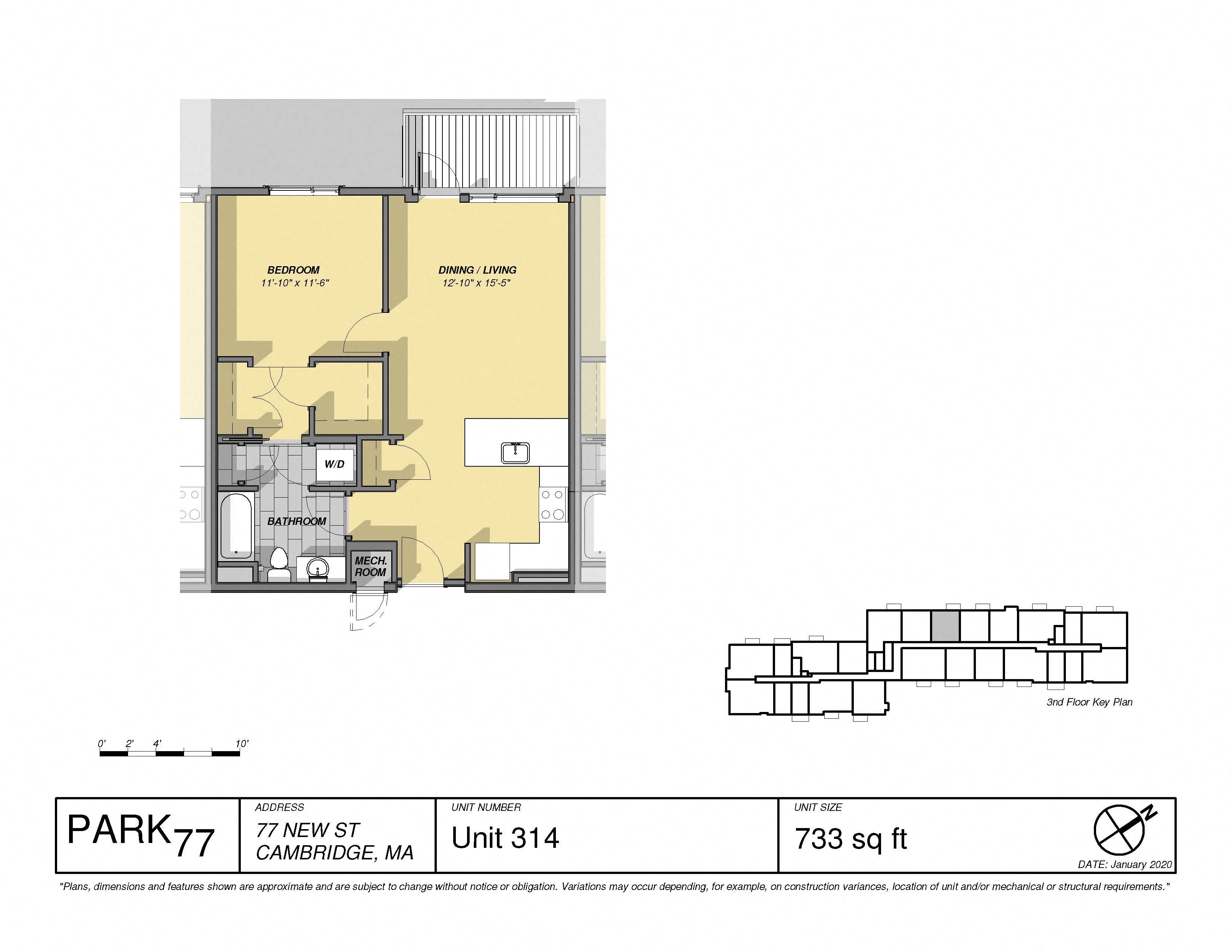 1 bed, 1 bath apartment for rent at 77 Stnew Unit 212, West Cambridge — photo 3 of 14