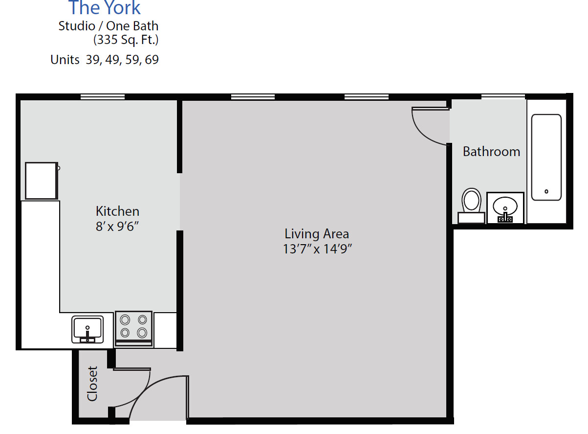 Studio bed, 1 bath apartment for rent at 1470 Beacon St Unit 49, Coolidge Corner — photo 3 of 16