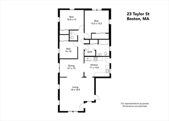 3 bed, 1.5 bath apartment for rent at 23 Taylor St Unit 1, Dorchester — photo 23 of 23