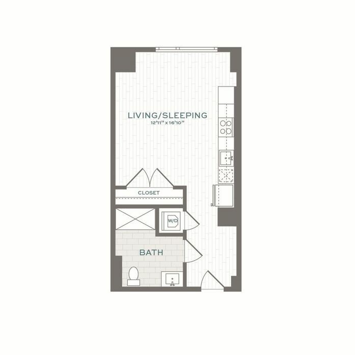 Studio bed, 1 bath apartment for rent at 125 Guest St Unit 416, Brighton — photo 4 of 9