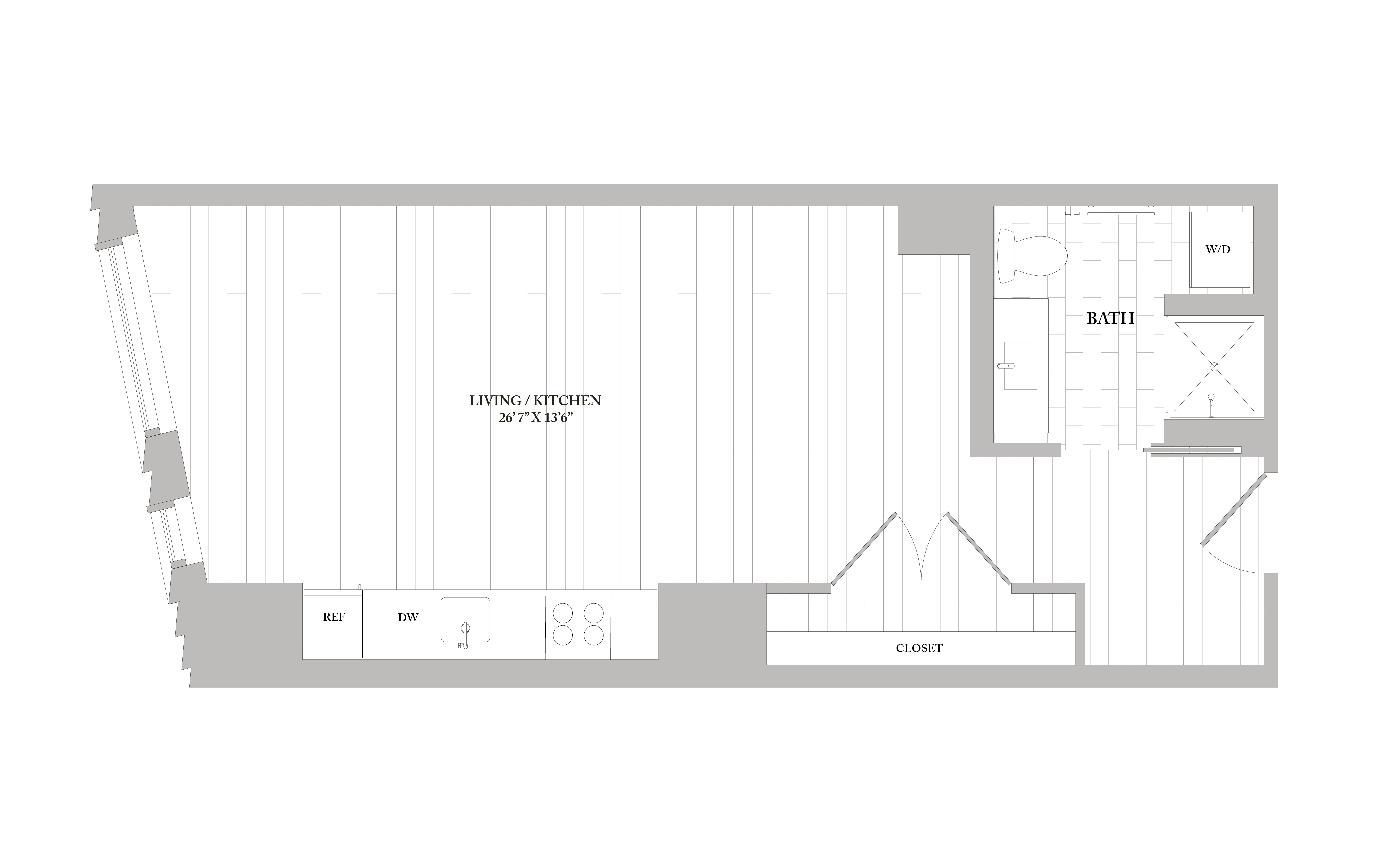 Studio bed, 1 bath apartment for rent at 100 Sudbury St Unit 3014, Midtown